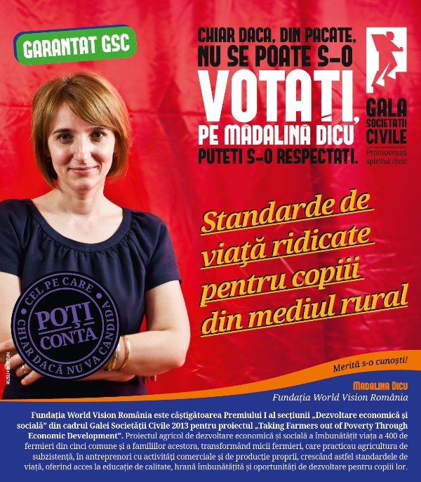 Campania de comunicare Gala Societatii Civile 2014