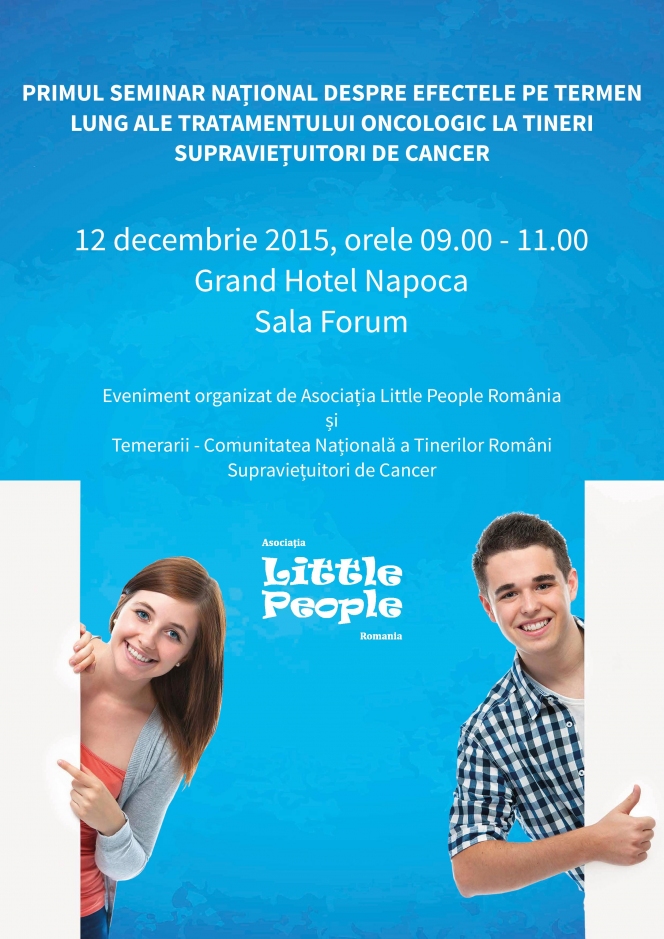 Premiera in Romania: Seminar National despre Efectele pe Termen Lung ale Tratamentului Oncologic la Tinerii Supravietuitori de Cancer