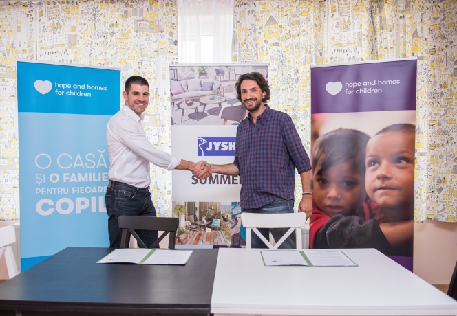 Compania daneză JYSK se alătură ca partener strategic Fundației Hope and Homes for Children