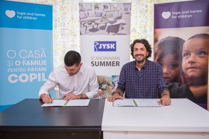 Compania daneză JYSK se alătură ca partener strategic Fundației Hope and Homes for Children