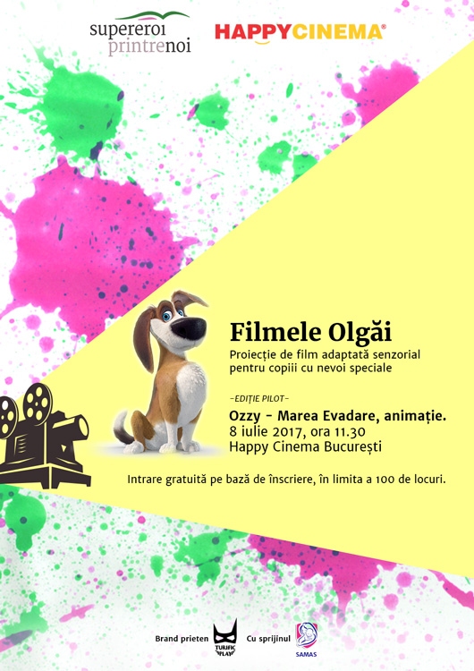 Filmele Olgăi // Proiecţie de film adaptată senzorial pentru copiii cu nevoi speciale