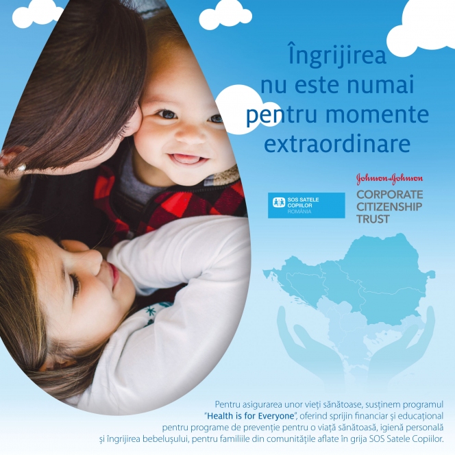 Health is for Everyone // parteneriat Johnson&Johnson & SOS Satele Copiilor în țările din Balcani