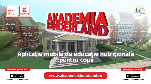 De Ziua Copilului, Kaufland România lansează aplicația mobilă de educație nutrițională ”AKADEMIA KINDERLAND”