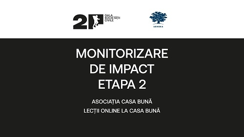 Monitorizare de Impact – Etapa 2 // Lecții online la Casa Bună