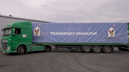 Faptele bune nu au granițe - 3 transporturi umanitare pentru Ucraina susținute de Fundația pentru Copii Ronald McDonald