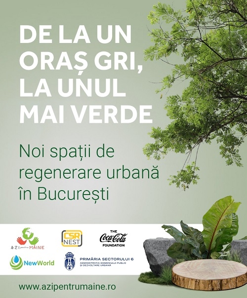 De la un oraș gri, la unul mai verde: două noi spații verzi vor fi amenajate în București