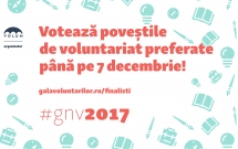 119 finaliști în cadrul Galei Naționale a Voluntarilor 2017 – Votează poveștile de voluntariat preferate