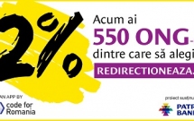 Redirectioneaza.ro ajută peste 550 de ONG-uri să primească 2% din impozitul pe venit