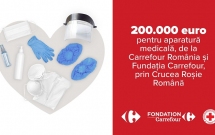 Carrefour România, prin Fundația Carrefour, donează 200.000 EUR către Crucea Roșie Română, pentru dotarea cu echipamente medicale a spitalelor din țară
