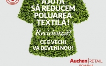 În 5 luni, Auchan a colectat 13 tone de haine și încălțăminte pentru reciclare și donații