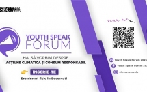 Hai și tu la Youth Speak Forum să discutăm despre consumul responsabil și acțiune climatică!