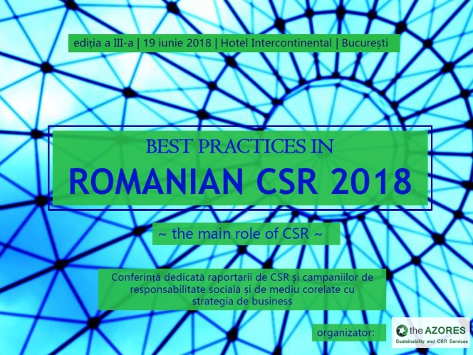 Cea mai importantă analiză a domeniului responsabilității sociale și de mediu din România va fi prezentată la “Best Practices in Romanian CSR”