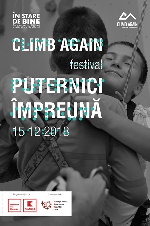Festivalul Climb Again - cel mai mare eveniment dedicat includerii prin escaladă a copiilor cu dizabilități