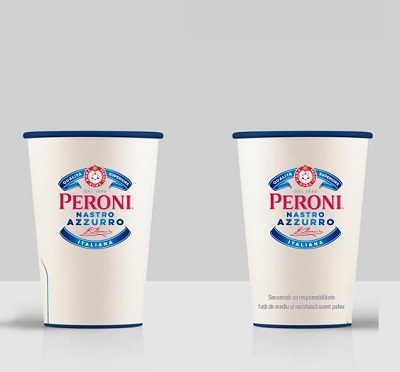 În premieră, Peroni introduce paharul de hârtie reciclabil pentru servirea berii la draft la Neversea
