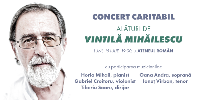 Alături de antropologul Vintilă Mihăilescu // Vino la Concertul Caritabil de la Ateneul Român din 15 iulie!