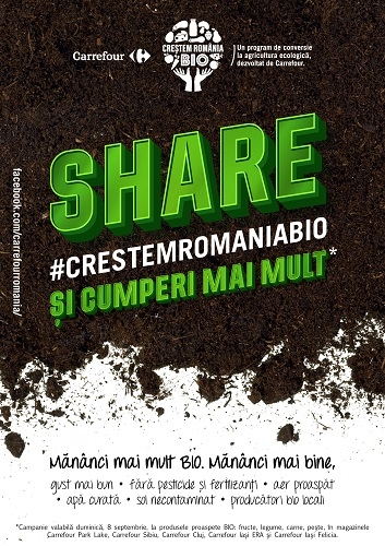 Carrefour lansează ”Împreună Creștem România BIO” // o campanie de creștere a consumului de produse BIO în România