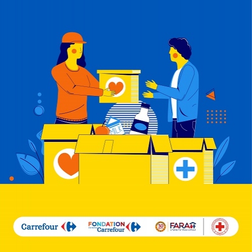 Carrefour România donează peste 270 tone de produse către Crucea Roșie Română și Fundația FARA pentru refugiații ucraineni