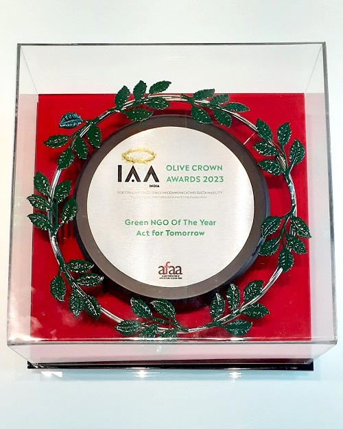 Asociația Act for Tomorrow, premiată în cadrul competiției internaționale IAA Olive Crown Awards 2023, la categoria „Cel mai verde ONG al anului”