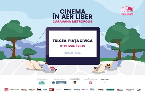 Caravana Metropolis revine la Tulcea cu cinema în aer liber, între 9 și 14 iulie