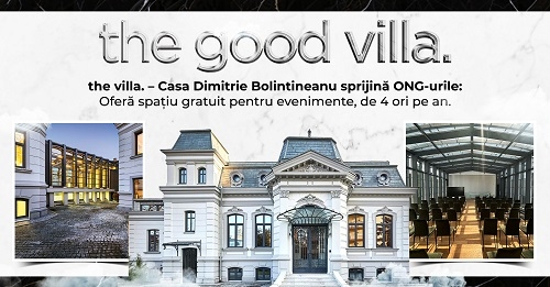 the villa. – Casa Dimitrie Bolintineanu sprijină ONG-urile: Oferă spațiu gratuit pentru evenimente, de 4 ori pe an