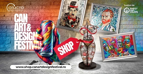 Asociația Alucro lansează Can Art&Design Shop, o galerie online dedicată vânzării caritabile de creații artistice din doze