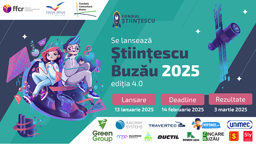 Finanțări nerambursabile de până la 40.000 lei pentru proiecte STEAM prin Fondul Științescu Buzău 4.0