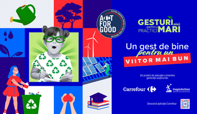 Carrefour România și Asociația InspirAction susțin educația din România