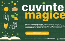 McDonald’s și Elefant.ro încurajează lectura prin „Cuvinte Magice”, o campanie inedită derulată la nivel național, cu ocazia Zilei Naționale a Lecturii