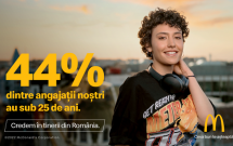 McDonald’s oferă peste 1.000 de noi locuri de muncă în cadrul campaniei de recrutare „Credem în tinerii din România”