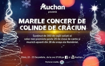 300 de copii din 28 de orașe participă la Marele Concert de Colinde Auchan, un recital inedit de cântece de sărbători