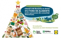 37,5 tone de alimente au fost donate de către clienții Lidl în luna decembrie