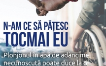 „Plonjonul în apă de adâncime necunoscută poate duce la o viață în scaun rulant ”, prima campanie de prevenție a leziunilor medulare lansată de Fundația Motivation România