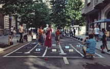 Institutul Jocului face cărțile pe asfalt la Cartierul Creativ în Amzei 13