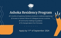 Ashoka Residency - înscrieri deschise pentru ediția VI