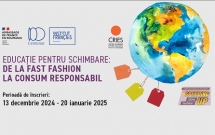 Ambasada Franței în România în parteneriat cu asociația CRIES  lansează apelul  de proiecte Educație pentru schimbare: de la fast fashion la consum responsabil